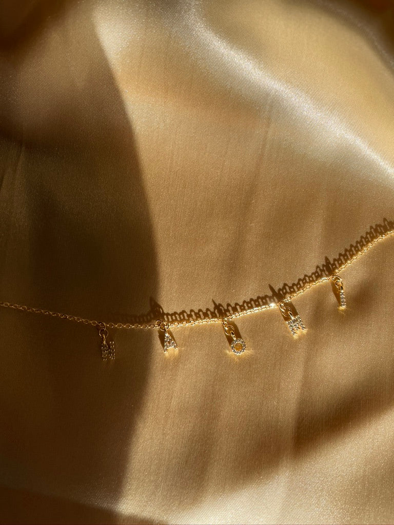 24kt Gold Plated Name Necklace