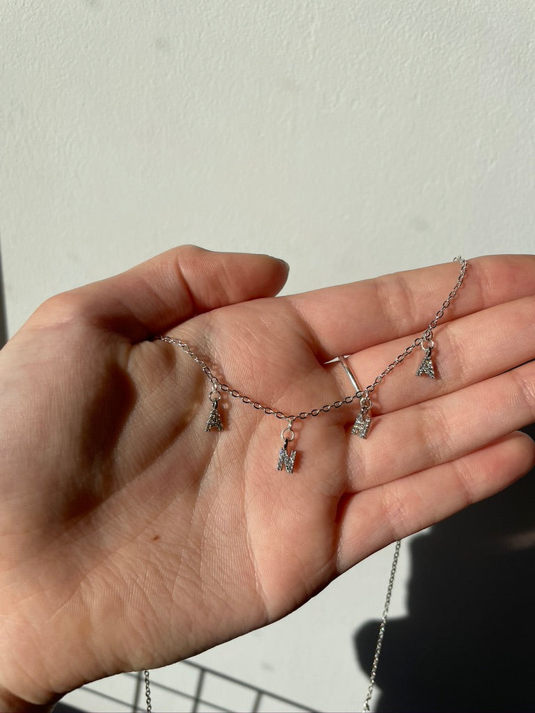 Silver Plated Name Necklace