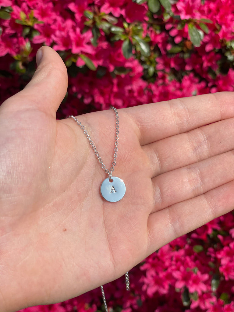 Silver Plated Personalised Pendant Necklace