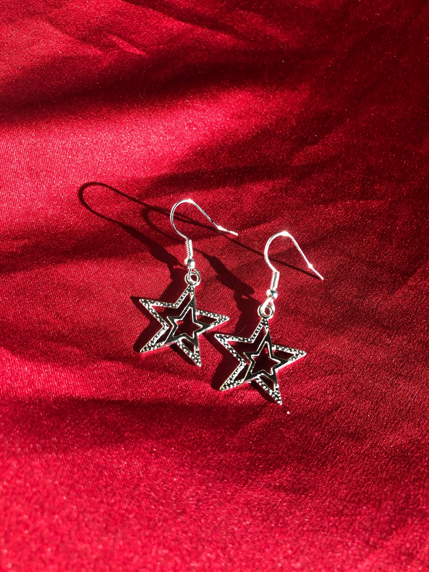 Silver Star Earrings