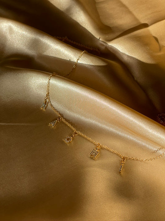 24kt Gold Plated Name Necklace