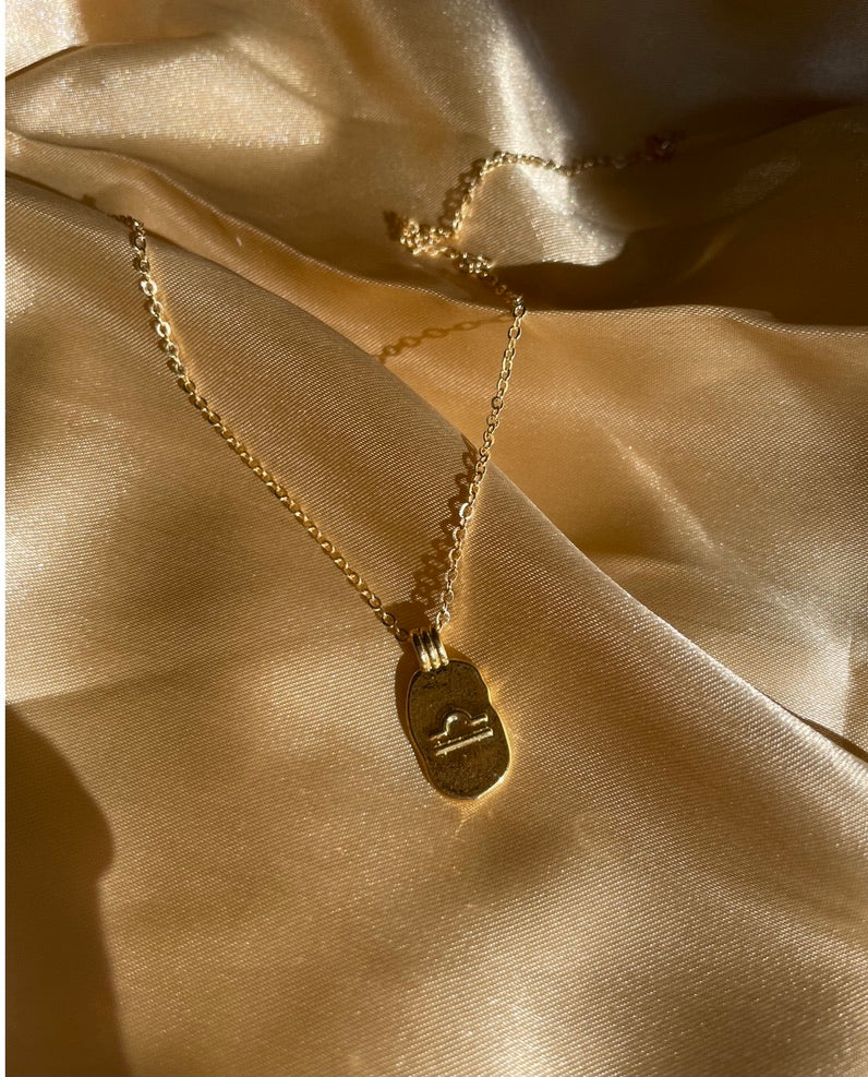 24kt Gold Plated Star Sign Pendant Necklace