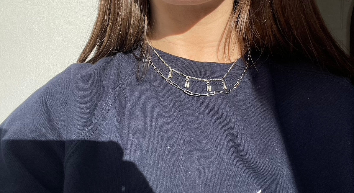 Silver Plated Paperclip Chain Necklace