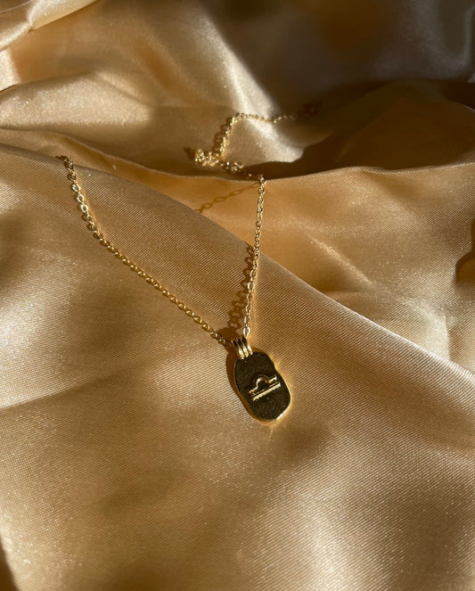 24kt Gold Plated Star Sign Pendant Necklace
