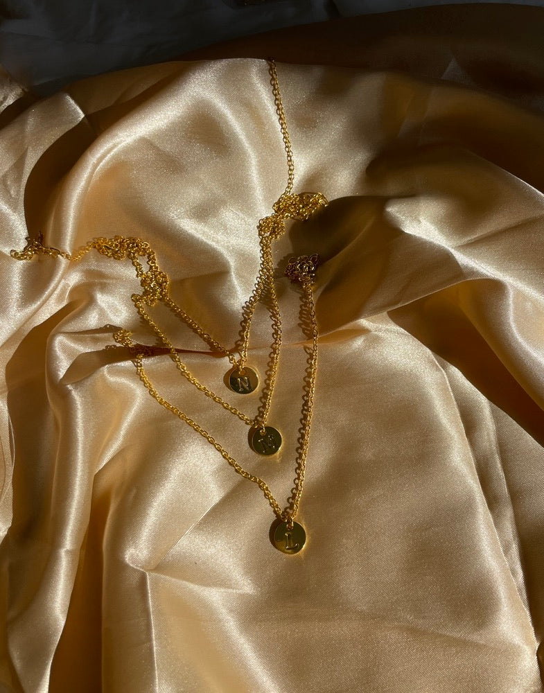 Gold Letter Pendant Necklace