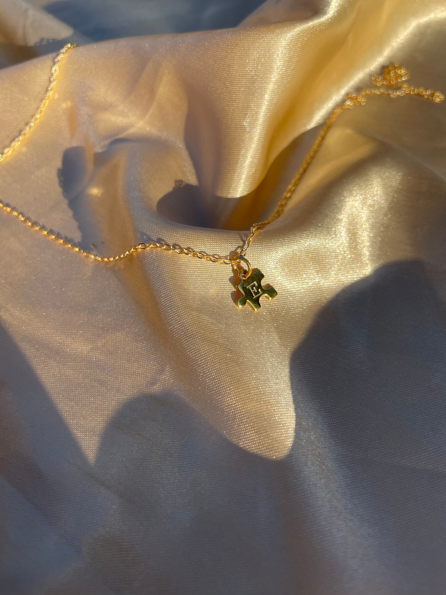 24kt Gold plated Puzzle Piece Necklace