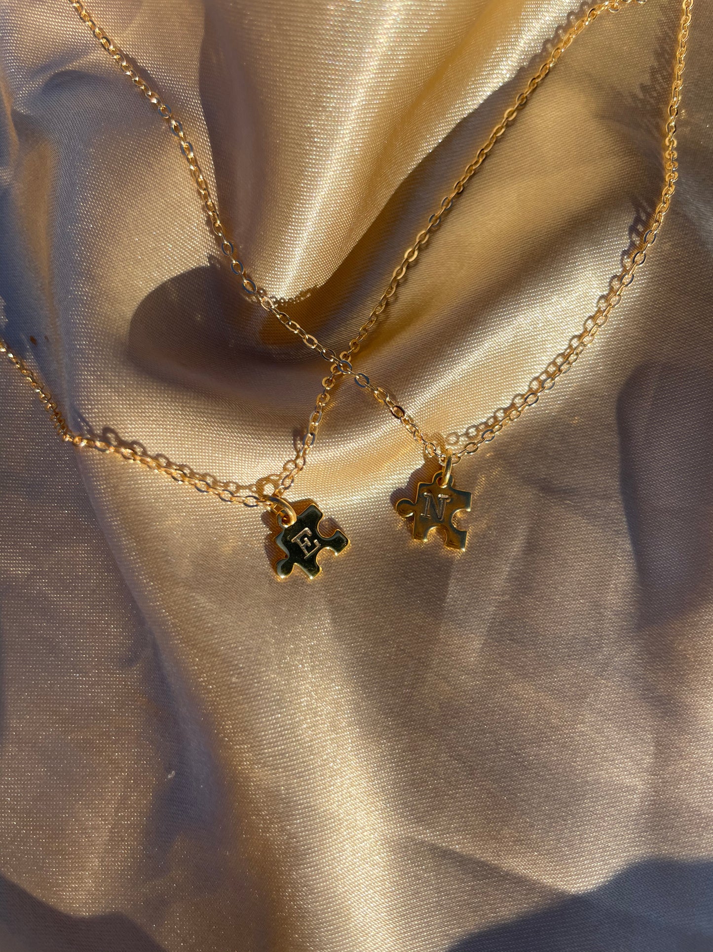 24kt Gold plated Puzzle Piece Necklace