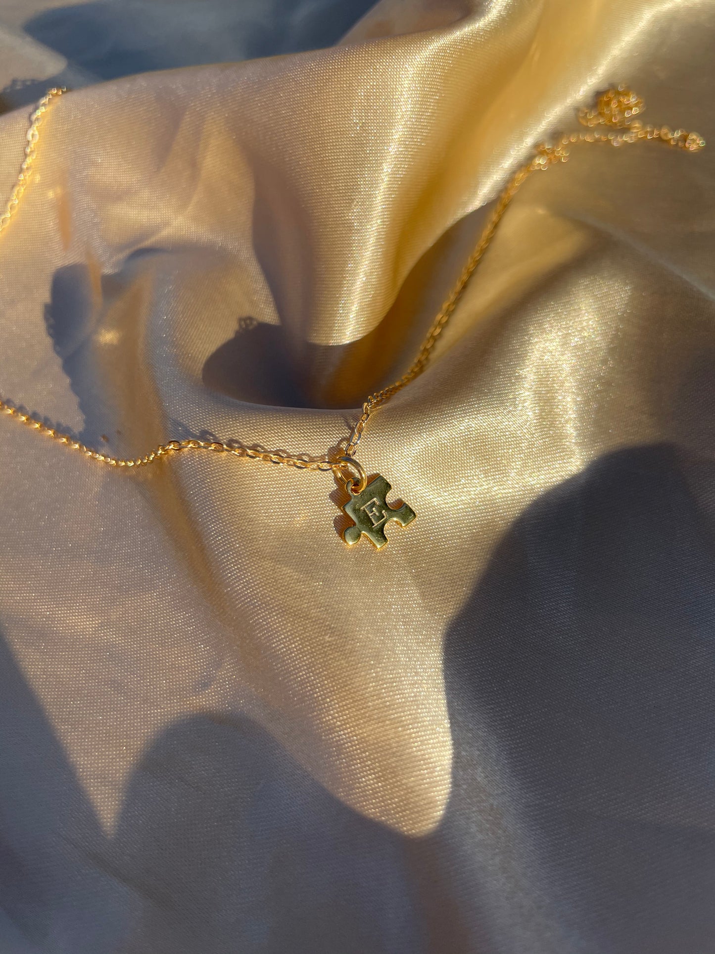 24kt Gold plated Puzzle Piece Necklace